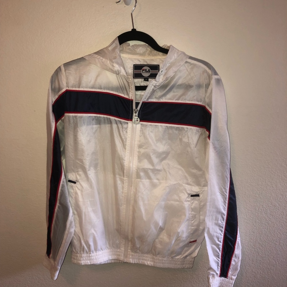 SOLD FILA clear jacket